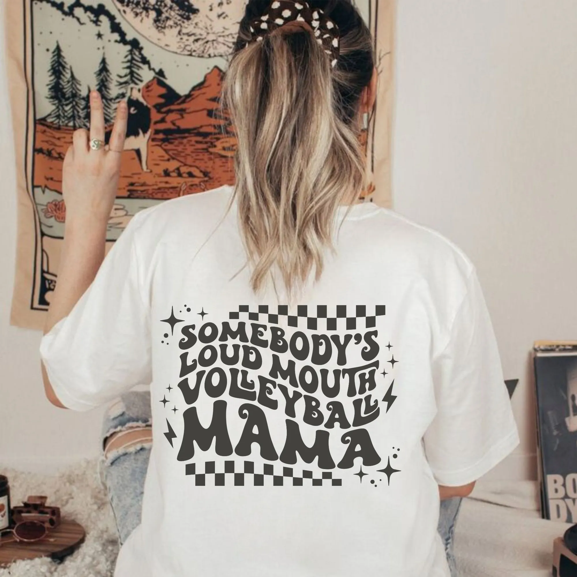 Somebody's Loud Mouth Volleyball Mama Shirt