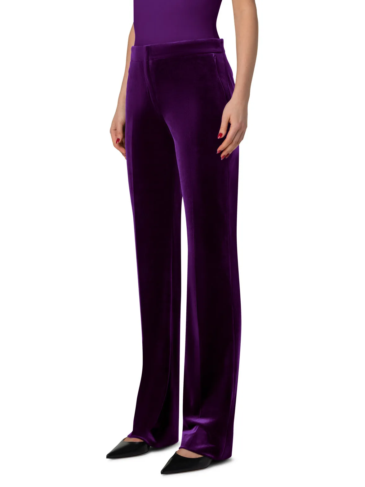 Straight Velvet Pants