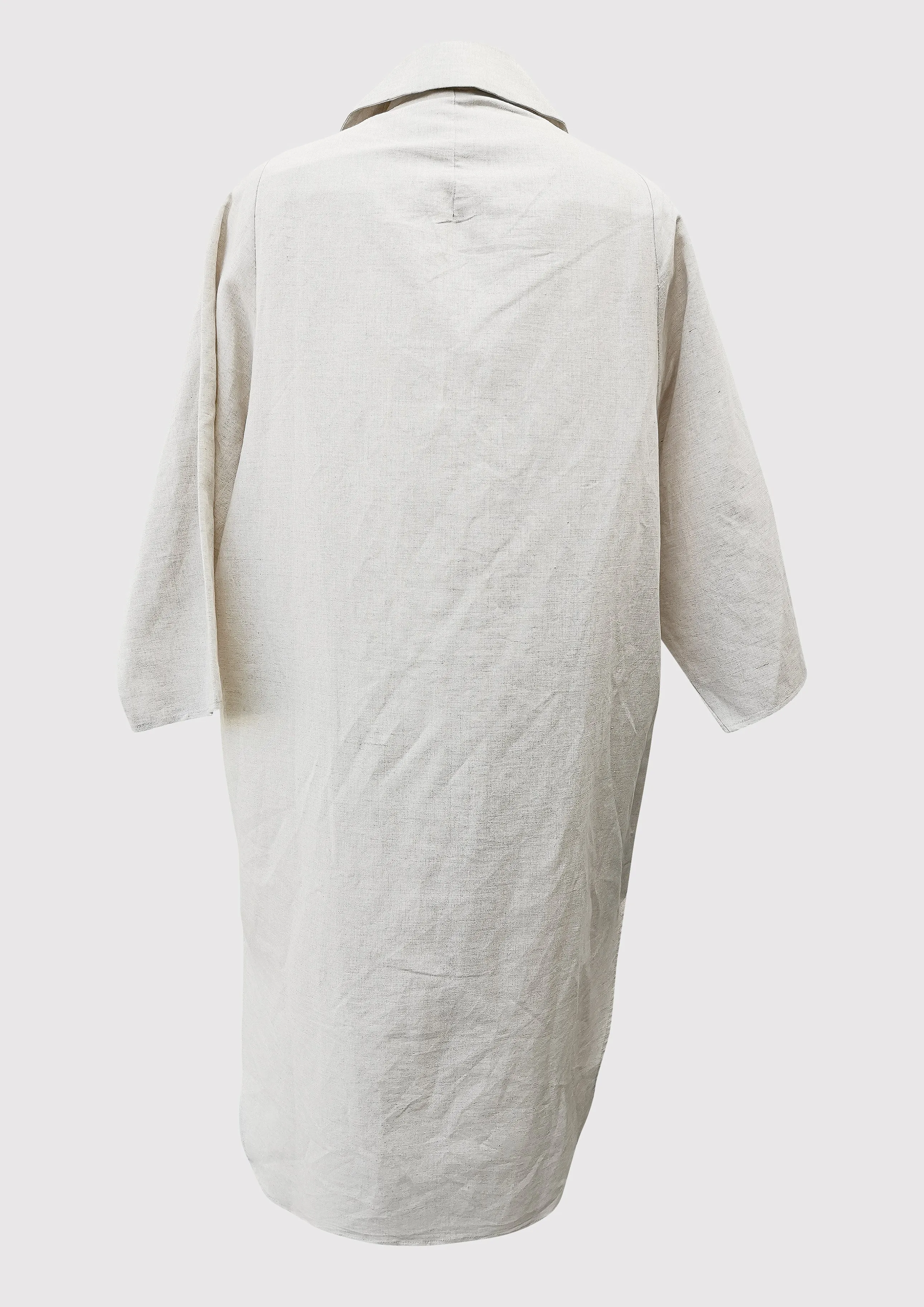 SUMMER COAT - LINEN natural white