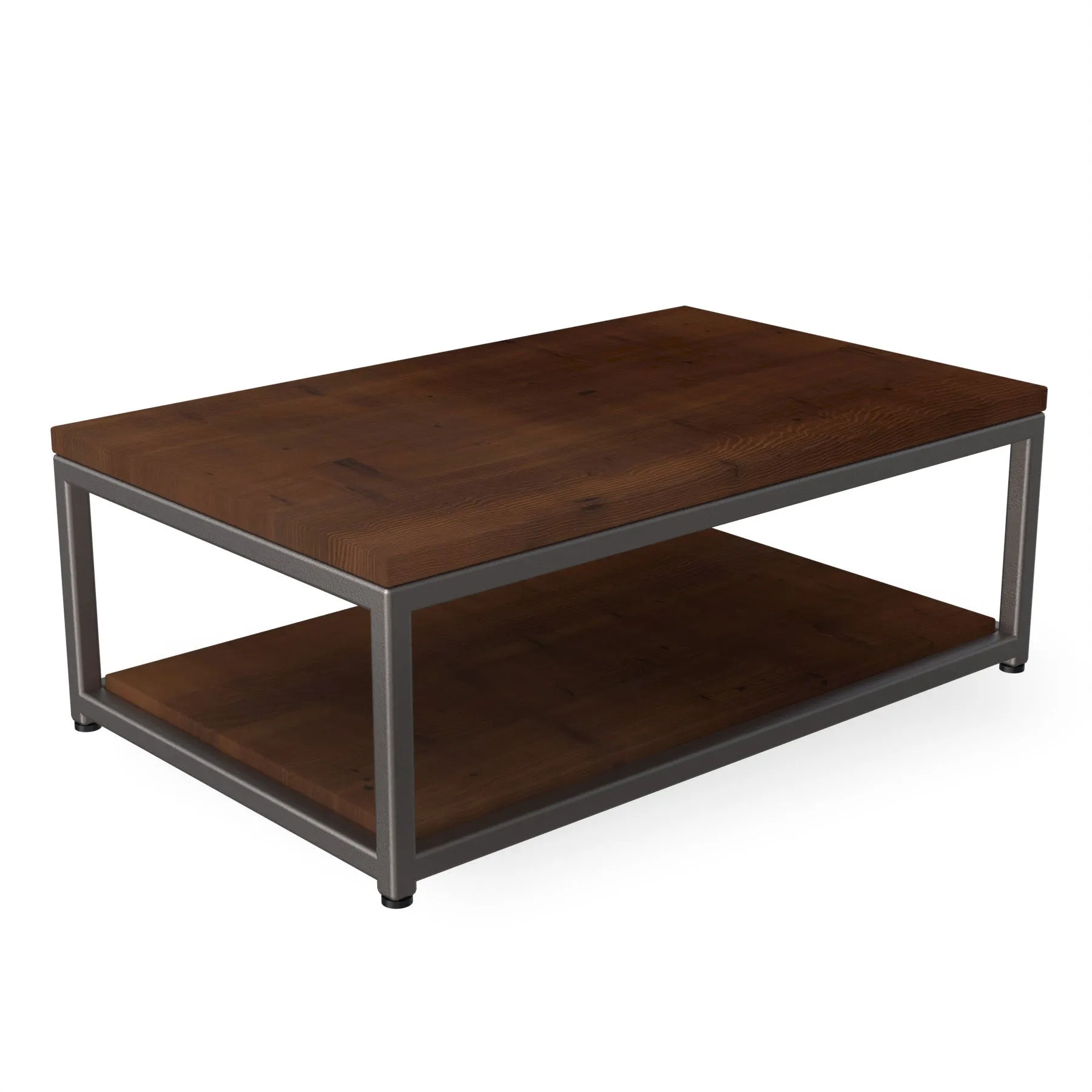 Sustainable Urban Wood and Steel Coffee Table