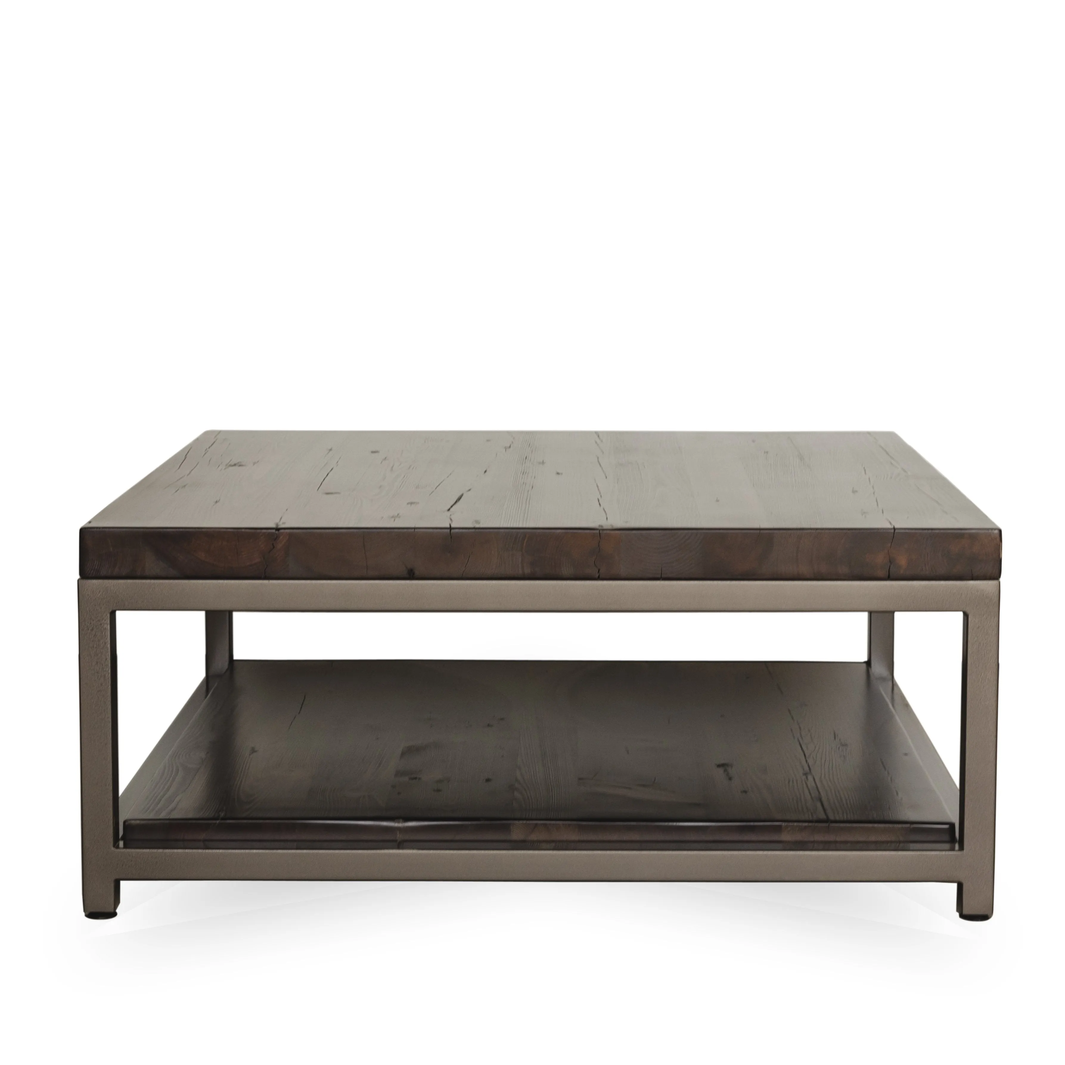 Sustainable Urban Wood and Steel Coffee Table