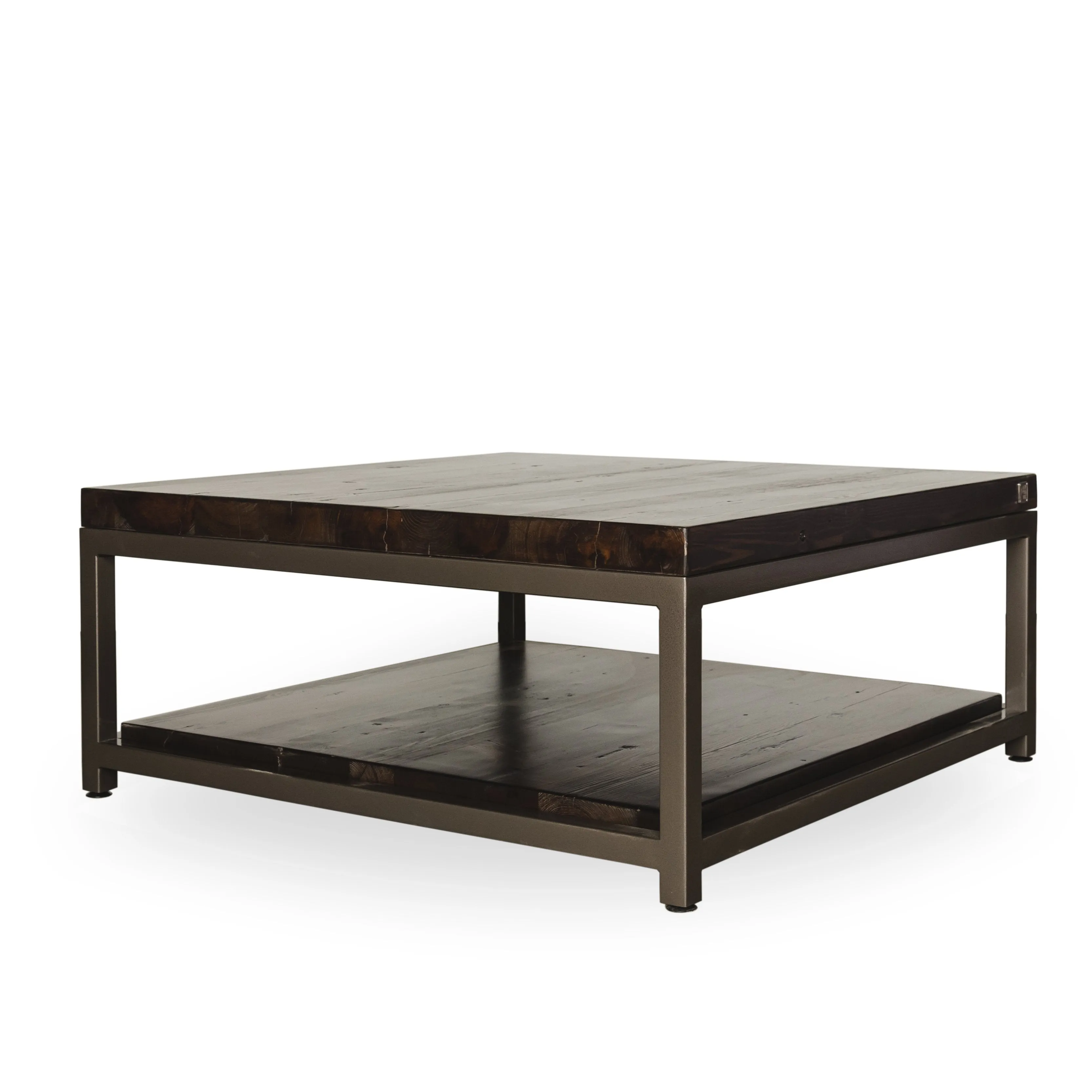 Sustainable Urban Wood and Steel Coffee Table