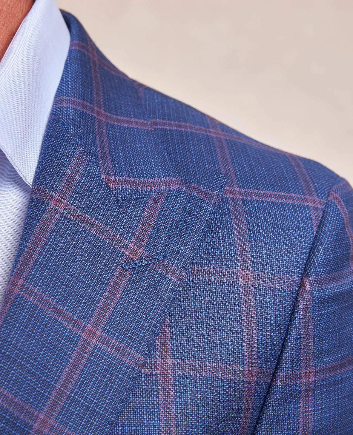 The Arnold - Shadow Multi Check Sport Coat - Blue/Lavender