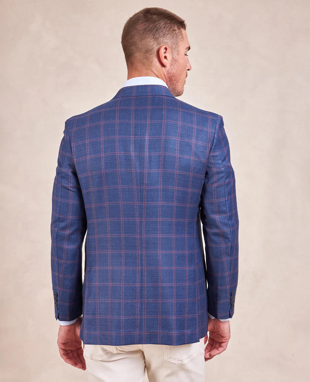 The Arnold - Shadow Multi Check Sport Coat - Blue/Lavender