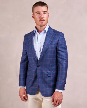 The Arnold - Shadow Multi Check Sport Coat - Blue/Lavender