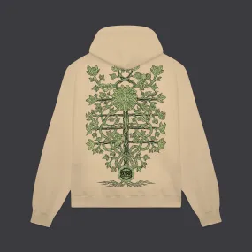 The Green Man Hoodie Beige