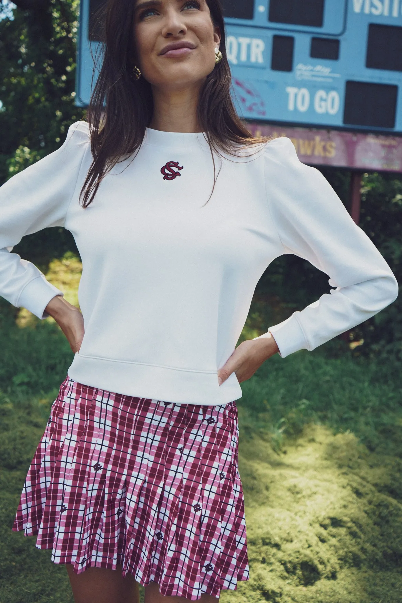 The Gwen Skort - USC Plaid