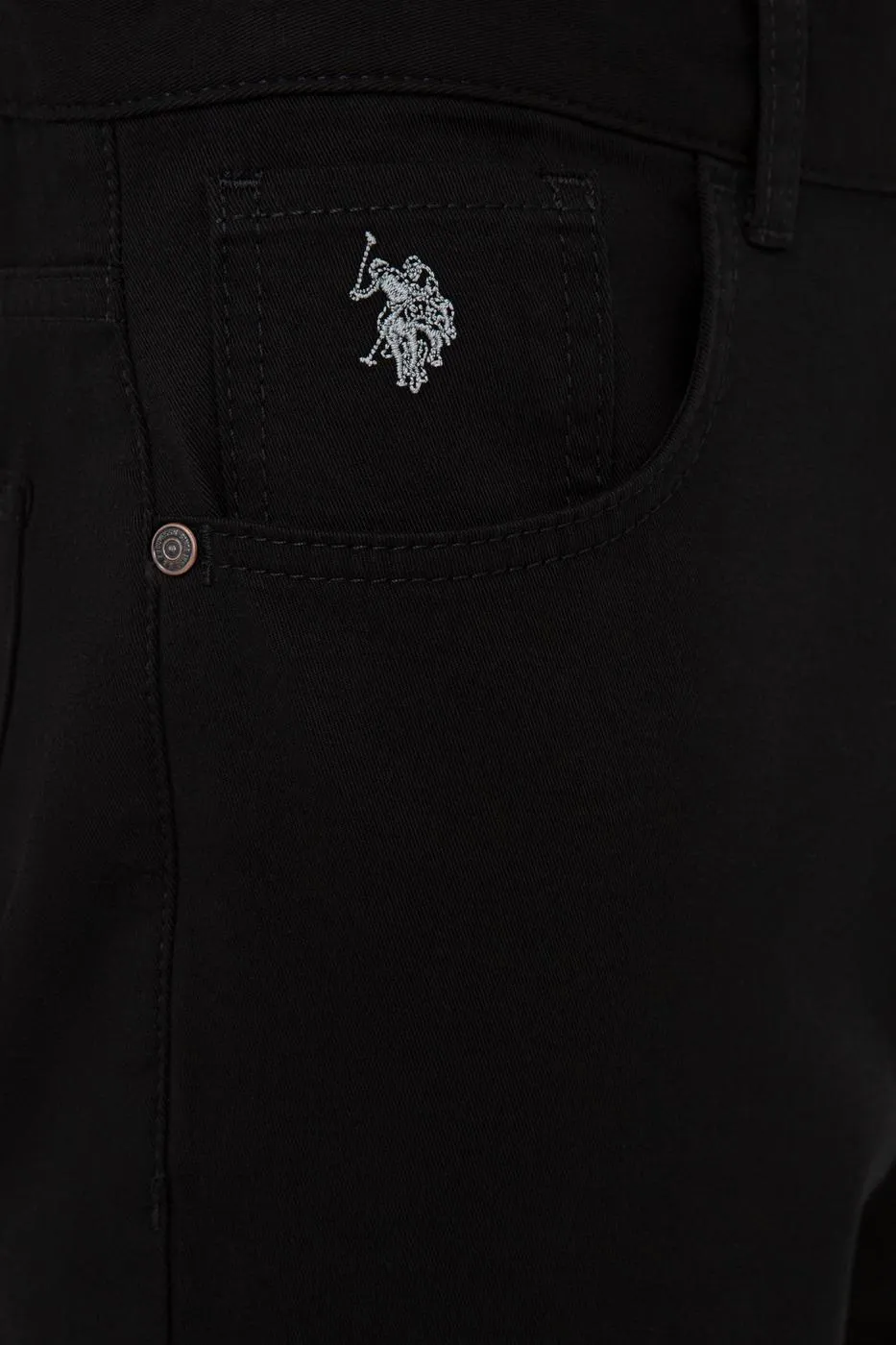 USPA Slim Straight 5-pocket Stretch Chino Pants