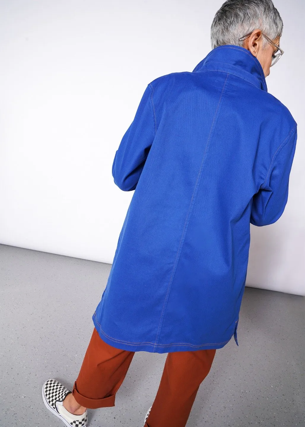 Workwear Chore Coat in Royal Blue