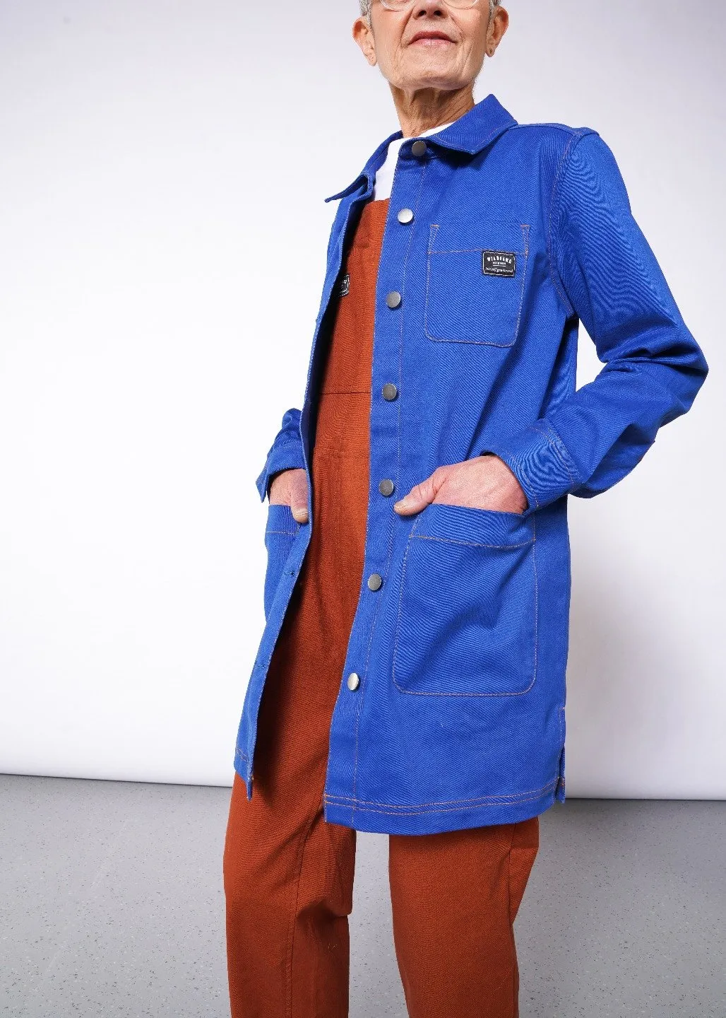 Workwear Chore Coat in Royal Blue